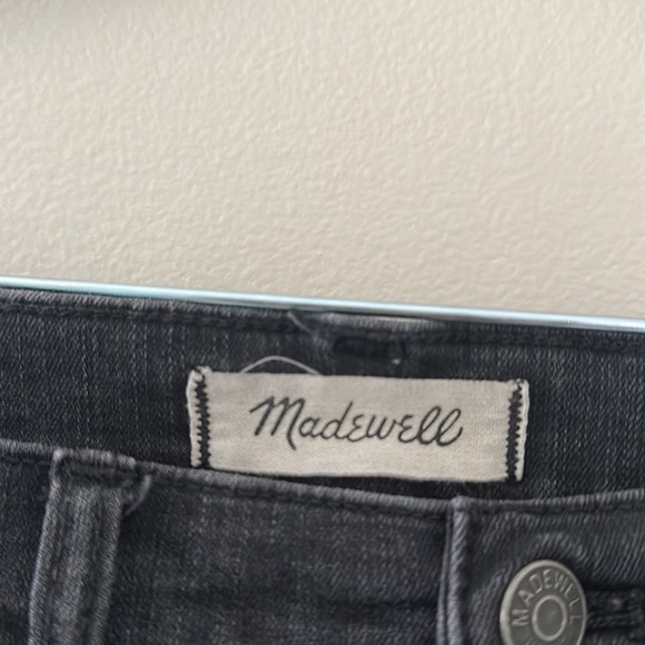 Madewell Cali Demi-Boot Grey Wash Size 27 Tall Frayed Hem - Picture 5 of 11